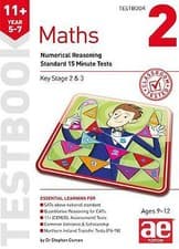 Image of 11+ Maths Year 5-7 Testbook 2: Numerical Reasoning Standard 15 Minute Tests...