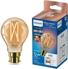 Image of Philips Smart Wiz Connected LED Light Bulb B22 Dimmable 9640 Lumens Tuneable