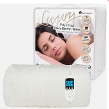 Image of Heated Blanket Electric Mattress Cover Size SuperKing Double Single Dual Control