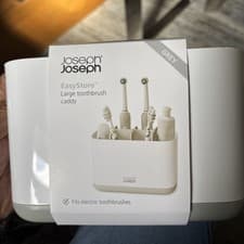 Image of Joseph Joseph Easy-Store - Large Toothbrush Holder Caddy, Bathroom Storage New