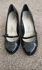 Image of Patent Wide Fit Shoes