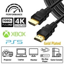 Image of HDMI Cable 4K 2.0 Ultra HD Lead 60Hz Short Long 0.5m 1m 1.5m 6ft 2m 3m 5m 10m