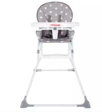 Image of My Babiie MBHC1 Compact Highchair - Grey Stars- GRADE A🔥🔥🔥