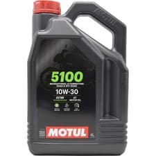 Image of Motul 5100 4T 10w-30 Motorcycle Engine Oil 4 Litres 10w30 Ester 4 Stroke 4L