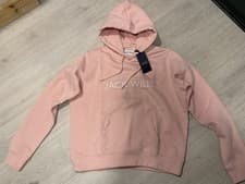 Image of Jack Wills Hunston Soft Pink Hoody Size 12 Brand New
