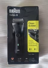 Image of Braun Series 3 300S Mens Electric Shaver Rechargeable Waterproof Razor Jet Black