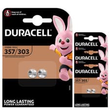 Image of Duracell 303/357 SR44W Button Cell Batteries **Long Expiry Genuine Duracell**
