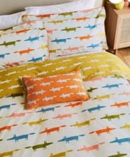 Image of Scion Mr Fox Birthday KING Duvet Cover Set - NEW