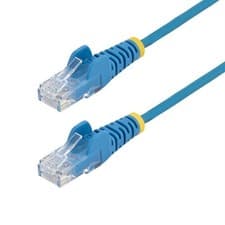 Image of StarTech.com 10m Blue Slim CAT6 Ethernet Cable Snagless 100W PoE UTP LSZH 28AWG