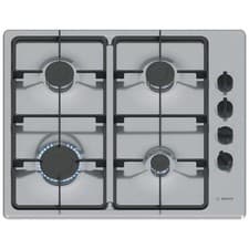 Image of Bosch Series 2 60cm 4 Burner Gas Hob - Stainless Steel PBP6B5K60