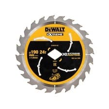Image of DEWALT Extreme Runtime FlexVolt Circular Saw Blade 190mm x Diamond x 24T DEWDT4