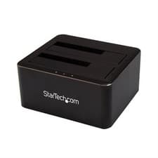 Image of StarTech Dual-Bay USB 3.0 to SATA Hard Drive Docking Station USB Hard Drive D...