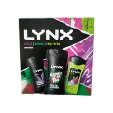 Image of LYNX EXCITE AFRICA EPIC FRESH TRIO GIFT SET BODY WASH Size 225ml Each BRAND NEW