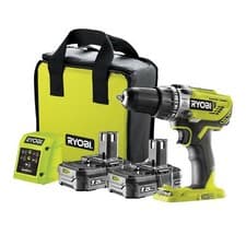 Image of Ryobi ONE+ 18V Li-ion Brushed Cordless Combi drill (2 x 1.5Ah) - R18PD3-215SK