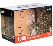 Image of Christmas Tree Lights-25m/82ft-Indoor/Outdoor-1000 LED Compact Lights-Warm White
