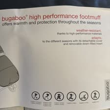 Image of Bugaboo Universal High Performance Footmuff - Midnight Black Brand New