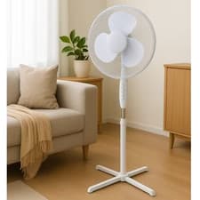 Image of 16" Pedestal Fan with 3 Speed, Oscillating Quite Standing Cooling Fan