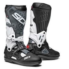 Image of Sidi Atojo SRS Motocross Motorbike Boots White Black Grey