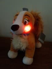 Image of Lady From Lady And The Tramp Licensed Soft Plush toy. Lights up.