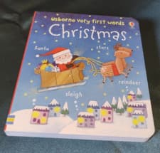 Image of Usborne Very First Words Christmas by Felicity Brooks Board book brand new