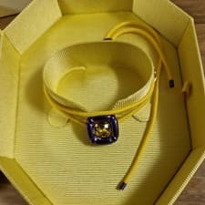 Image of Swarovski Dulcis Choker Necklace Cushion cut purple new boxed. 5613645