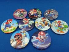 Image of NEW Super Mario Brothers badges Qty's 9,8,7,6,5,4,3 or 2 @ MrsMario's FREE P&P