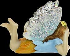 Image of Darice Fairy Garden Day Dreaming Fairy Pastel Blue Resin 2019
