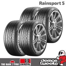 Image of 4 x 235/55 R18 100V Uniroyal RainSport 5 Performance Tyre - 2355518 (New)