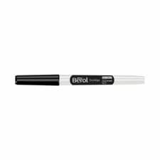 Image of Berol Drywipe Black Fine 1.0mm Nib Pens - Black - Pack of 12 - S0377500/1984901