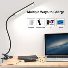 Image of 48LED USB Clip On Flexible Desk Lamp Dimmable Memory Bed Read Table Study Light