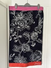 Image of Joules Indienne Floral Cotton Velour Hand Towel New With Tags