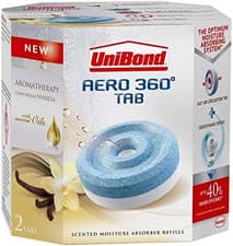 Image of Unibond 2 X 360 Degree Moisture Absorber Vanilla Refill Tab, Aromatherapy, Ultra