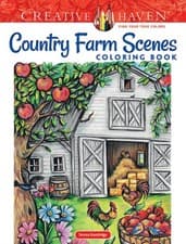 Image of Creative Haven Country Farm Scenes Coloring Book by Teresa Goodridge