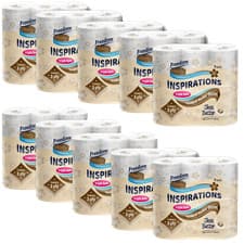 Image of 90 ROLLS OF INSPIRATIONS QUILTED 3 PLY SHEA BUTTER TOILET PAPER