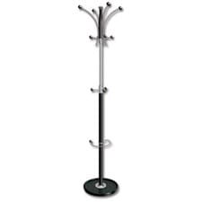 Image of Coat Stand Umbrella Holder 5 Pegs 3 Hooks Black/Chrome VAT Invoice RRP: £200!