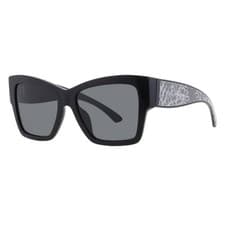 Image of Dolce and Gabbana Dark Grey Butterfly Ladies Sunglasses DG4493 501/87 55