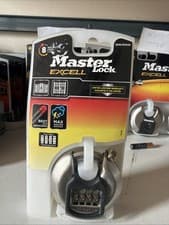 Image of MASTER LOCK Heavy Duty Padlock Combination Steel Outdoor 70MM M40EURDNUM