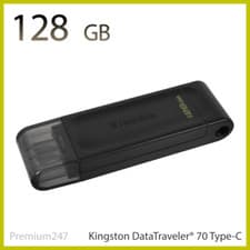Image of Kingston Datatraveler DT70 32 64 128GB USB 3 Type-c Flash Stick Pen Memory Drive