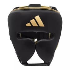 Image of adidas Head Guard Boxing Adistar Pro Lace System Inner Lining Black White