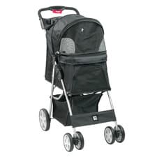 Image of KCT PET STROLLER FOR SMALL MEDIUM DOG CAT PRAM BUGGY HOODED DOGGY PUSHCHAIR CART