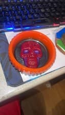 Image of resin skull ashtray various colours in stock