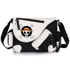 Image of Anime One Piece Luffy Messenger Shoulder Bags Crossbody Schoolbag Laptop Satchel