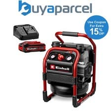 Image of Einhell Professional SILENZZO 18/160 18v Cordless Battery Air Compressor + 4ah