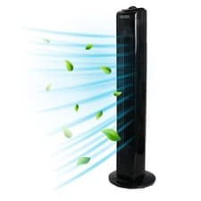 Image of Black Tower Fan, Oscillating, 3 Speed, 29 Inch, Prodex PX5229B
