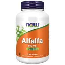 Image of Alfalfa 250 Tabs 650 Mg by Now Foods
