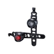 Image of Cateye Orb Front & Rear Bike Light Set Mountain Bike Gravel Road Commuter