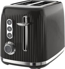Image of Breville Bold 2 Slice Toaster with High-Lift & Wide Slots Black & Silver Chrome