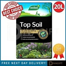 Image of WESTLAND TOP SOIL 20 LITRES ESSENTIALS FOR BEDS BORDERS LAWNS GARDEN COMPOST 20L