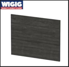 Image of Hudson Reed Hacienda Black Shower Bath End Panel 750mm