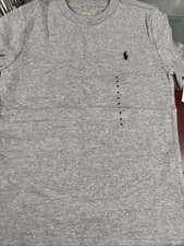 Image of Ralph Lauren Boys Grey Polo T-Shirt Age 6